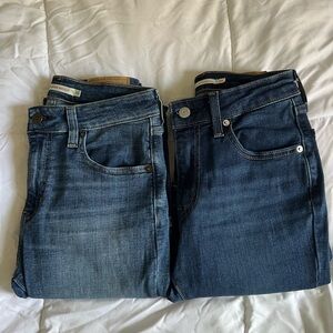 Levi High Rise Bootcut Jeans (2 pairs)